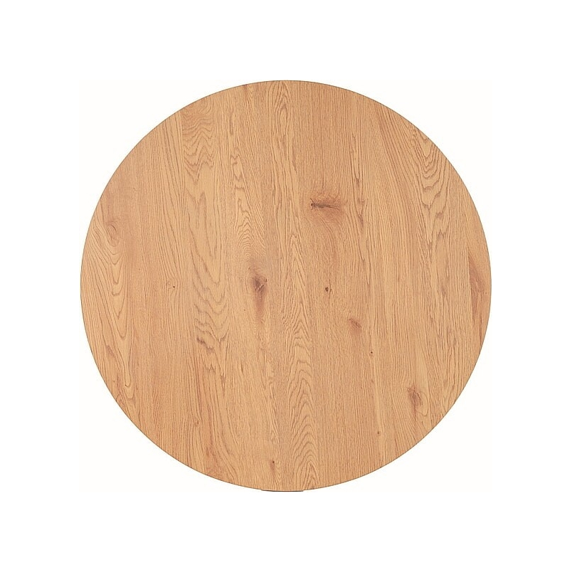 Aster 120 oak&black round industrial dining table Signal