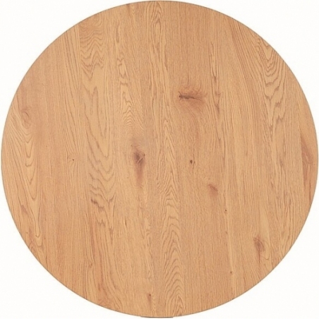 Aster 120 oak&black round industrial dining table Signal