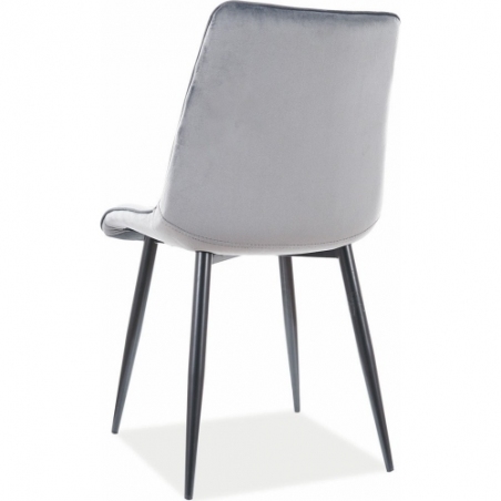 Kim grey velvet chair Signal