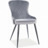 Lotus grey quilted velvet chair Signal