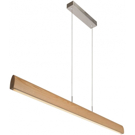 Sytze 125 Led light wood wooden linear pendant lamp Lucide