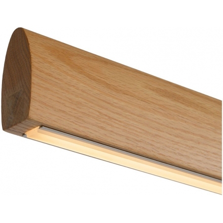 Sytze 125 Led light wood wooden linear pendant lamp Lucide