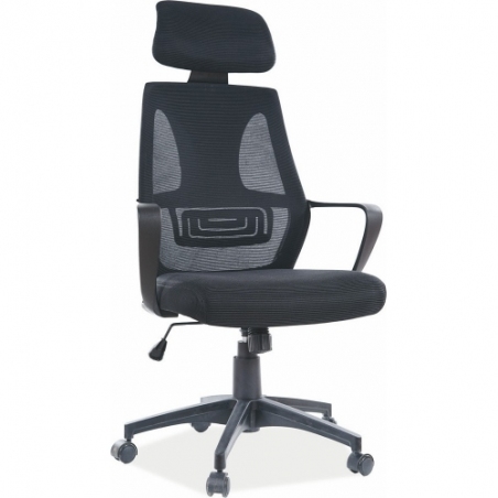 Q-935 black office chair with headrest Signal