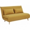 Spike II curry&amp;beech upholstered sofa bed Signal