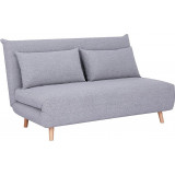 Stylowa Sofa tapicerowana rozkładana Spike II szary/buk Signal Signal dla gości