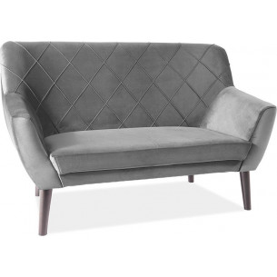 Kier grey velvet 2 seater sofa Signal