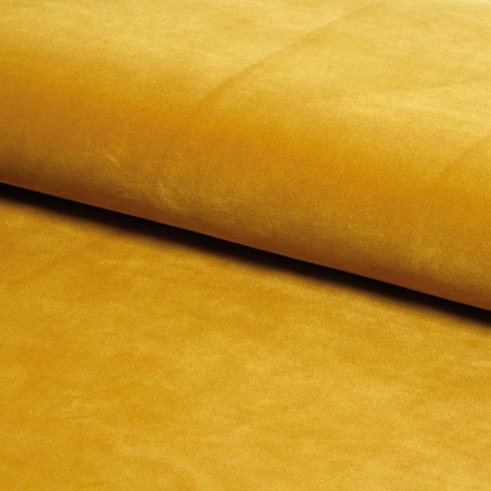 Kier yellow velvet quilted armchair Signal
