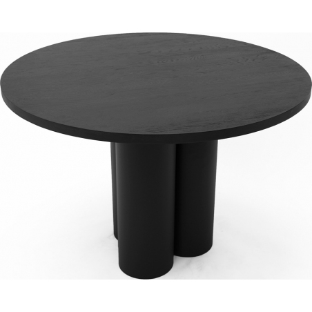Designerski Stół okrągły drewniany Object035 110 czarny dąb NG Design do jadalni