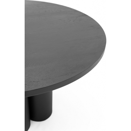 Object035 110 black oak wooden round table NG Design