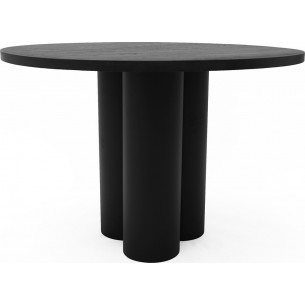 Object035 110 black oak wooden round table NG Design