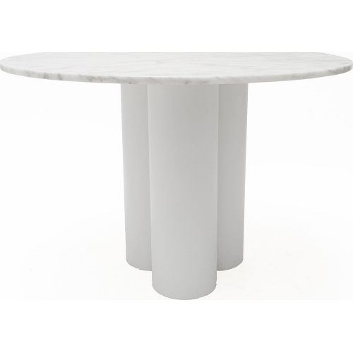 Designerski Stół okrągły marmurowy Object035 110 biały NG Design do jadalni