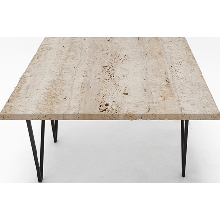 Object040 90x60 travertine&amp;black designer coffee table NG Design