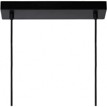 Designerska Lampa sufitowa ażurowa Basket Czarna Lucide do jadalni nad stół.