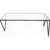 Object037 90x54 transparent&amp;black glass coffee table NG Design