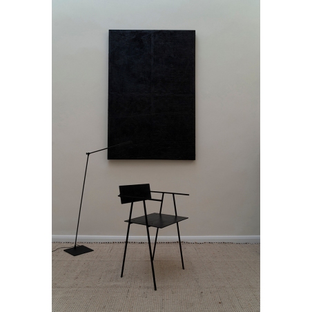Object044 black designer wooden chair NG Design