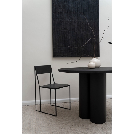 Object045 black designer metal chair NG Design