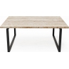 Object043 90x60 travertine&amp;black stone coffee table NG Design