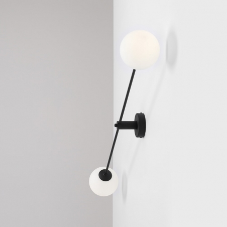 Ohio white&amp;black glass balls wall lamp Aldex