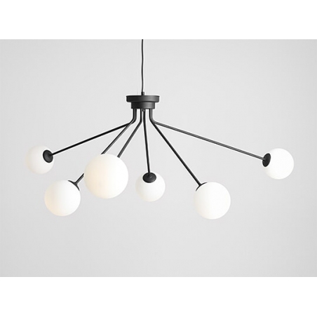 Holm VI white&amp;black glass balls pendant lamp Aldex
