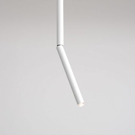 Długa Lampa sufitowa tuba Stick All White L biała Aldex do kuchni
