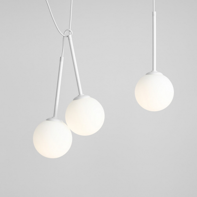 Bosso White IV white glass balls pendant lamp Aldex