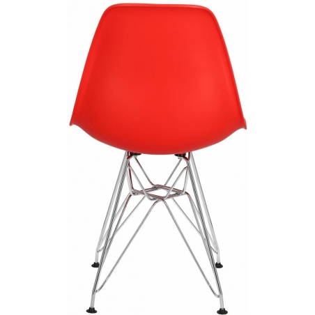 Designerskie Krzesło plastikowe DSR Czerwone D2.Design do kuchni i salonu.