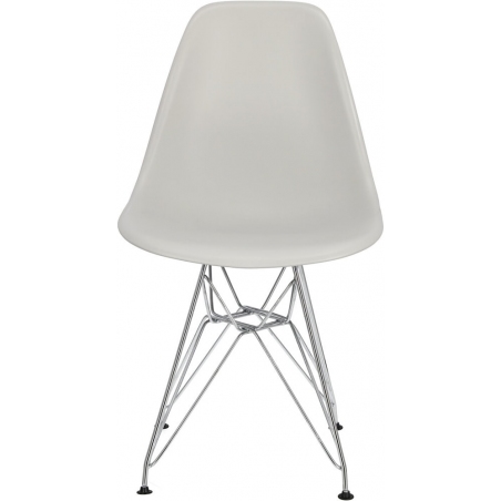 Designerskie Krzesło plastikowe DSR Jasnoszare D2.Design do kuchni i salonu.