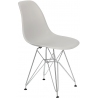 Designerskie Krzesło plastikowe DSR Jasnoszare D2.Design do kuchni i salonu.