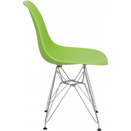 Designerskie Krzesło plastikowe DSR Jasno Zielone D2.Design do kuchni i salonu.