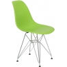 Designerskie Krzesło plastikowe DSR Jasno Zielone D2.Design do kuchni i salonu.