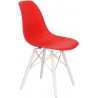 Designerskie Krzesło z tworzywa DSW White Czerwone D2.Design do kuchni i salonu.