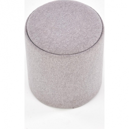 Avaiko grey set of upholstered storage pouffes Halmar