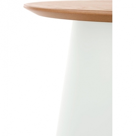 Azzura 49 natural&amp;white scandinavian round coffee table Halmar