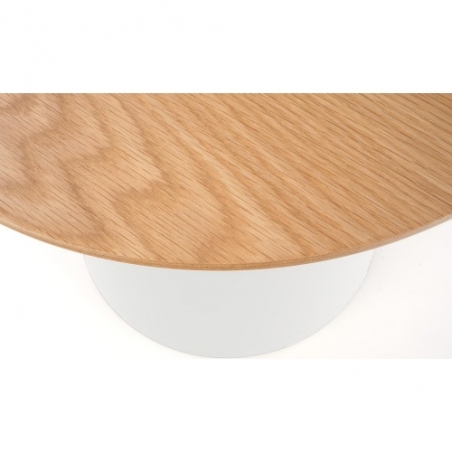 Azzura 49 natural&amp;white scandinavian round coffee table Halmar