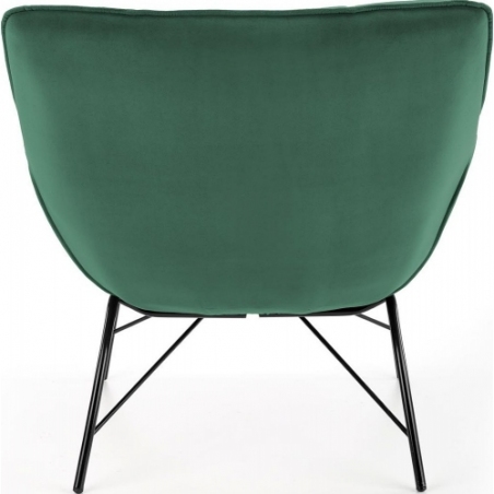 Belton green designer quilted armchair Halmar