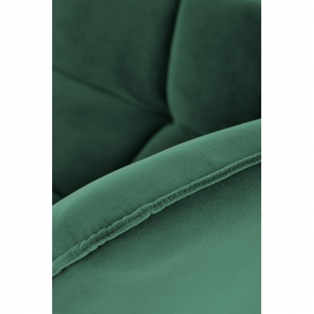 Belton green designer quilted armchair Halmar