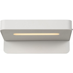 Atkin Led white wall lamp with shelf and usb Lucide