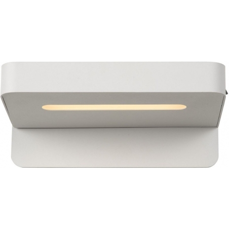 Atkin Led white wall lamp with shelf and usb Lucide
