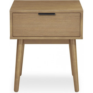 Cassina natural bedside table with drawer Halmar