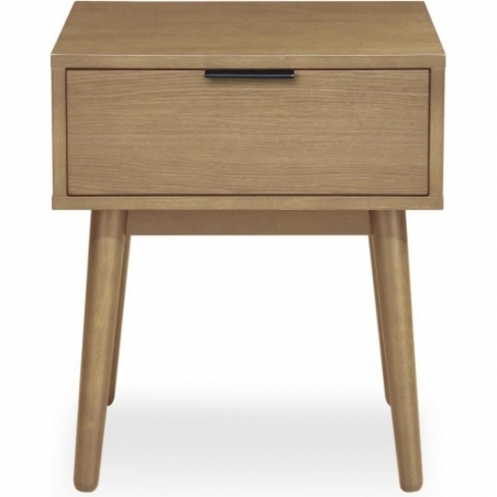 Cassina natural bedside table with drawer Halmar