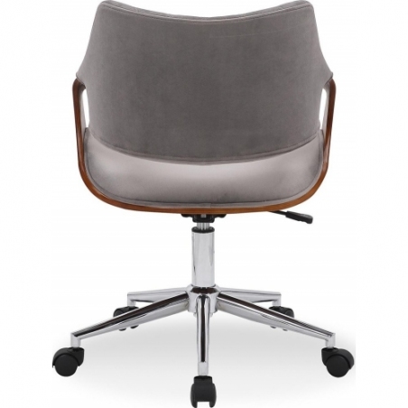 Colt walnut&amp;grey quilted office chair Halmar