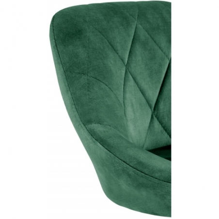 H101 dark green quilted velvet bar stool Halmar