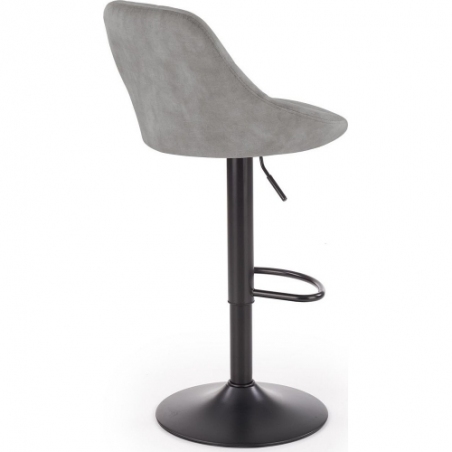 H101 grey quilted velvet bar stool Halmar