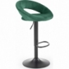 H102 dark green velvet bar stool Halmar