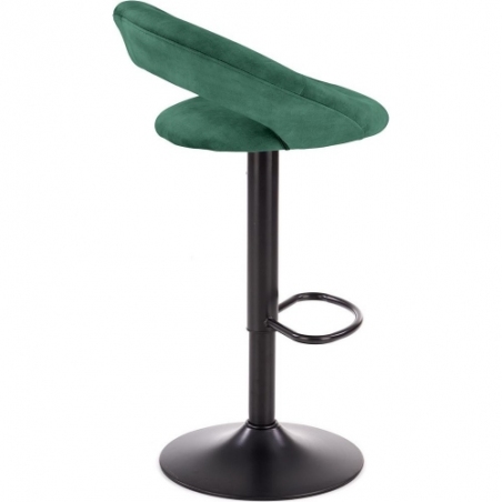 H102 dark green velvet bar stool Halmar
