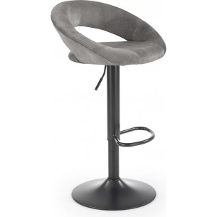 H102 grey velvet bar stool Halmar