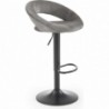 H102 grey velvet bar stool Halmar