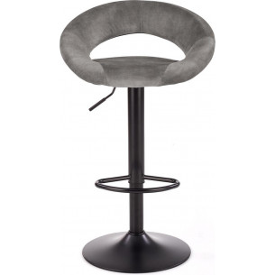 H102 grey velvet bar stool Halmar 2