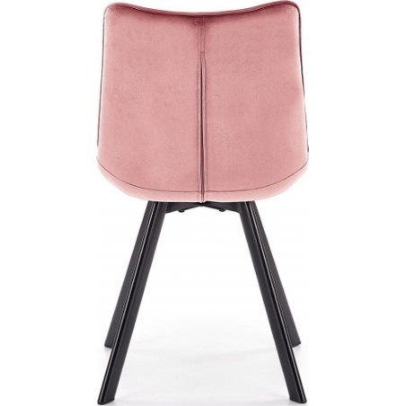 K332 pink quilted velvet chair Halmar