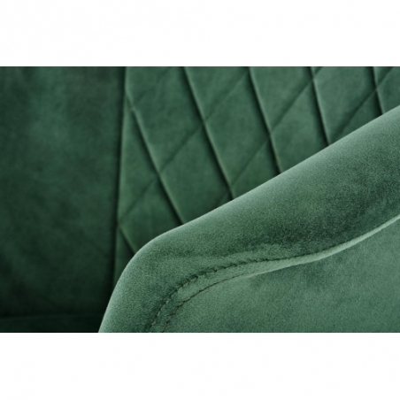 K421 green velvet armrests chair Halmar